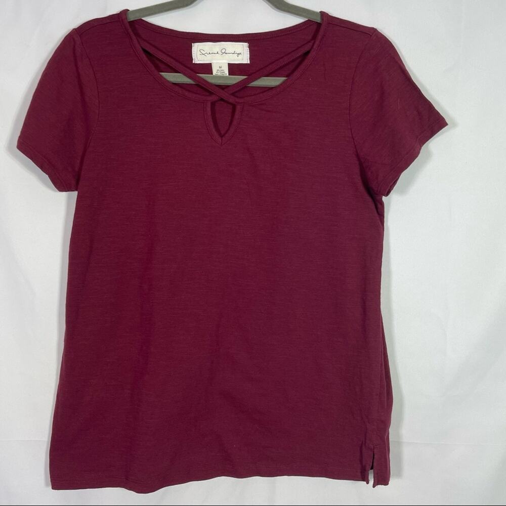 French Laundry, Maroon Blouse, Size Medium. In excellent condition!